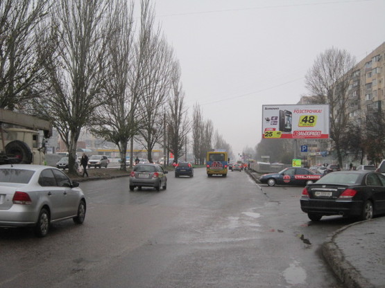 Фото рекламной плоскости по адресу Днепропетровская дорога №118/1 м-н "Антошка" А