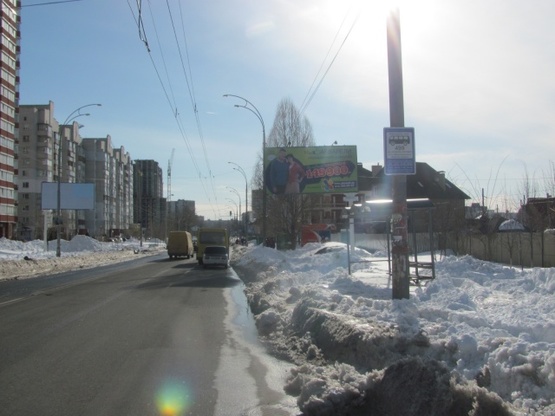 Фото рекламної площини за адресою Вильямса Ак. ул., напротив №11  ("Royal Market", комплекс "Лавилиа"), в направ. Кольцевой дороги