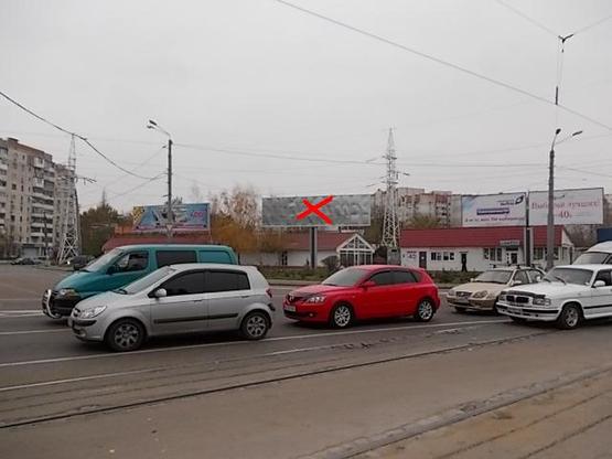 Фото рекламной плоскости по адресу Люстдорфская дорога №36-а 1-я ст.Черноморской дороги левая А