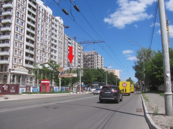 Фото рекламної площини за адресою Максимовича М.  ул. (Трутенко Онуфрия ул.), 22 (Академия СБУ, клуб "SAXON", 600м. от ст. м. Васильковская), в направ. центра города