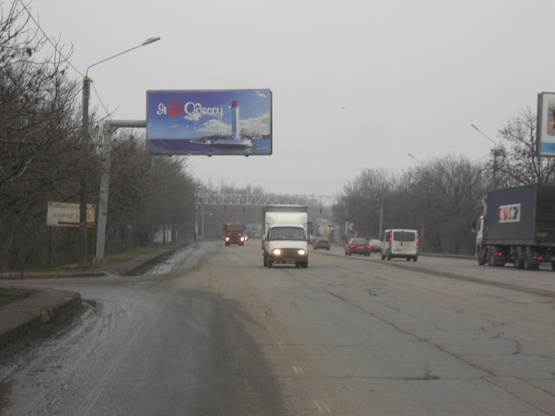 Фото рекламної площини за адресою Киевское шоссе угол Новомосковская дорога №5 В