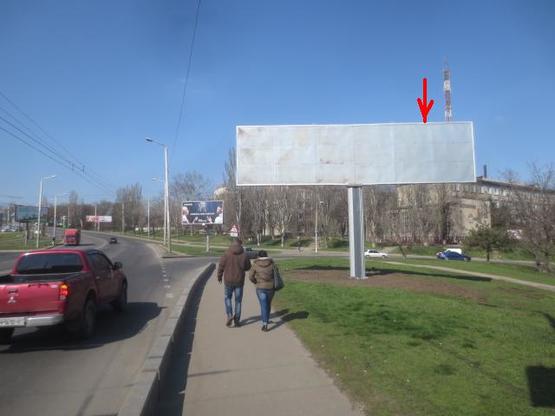 Фото рекламної площини за адресою Грушевского Мих. возле моста (схема №1) А правая