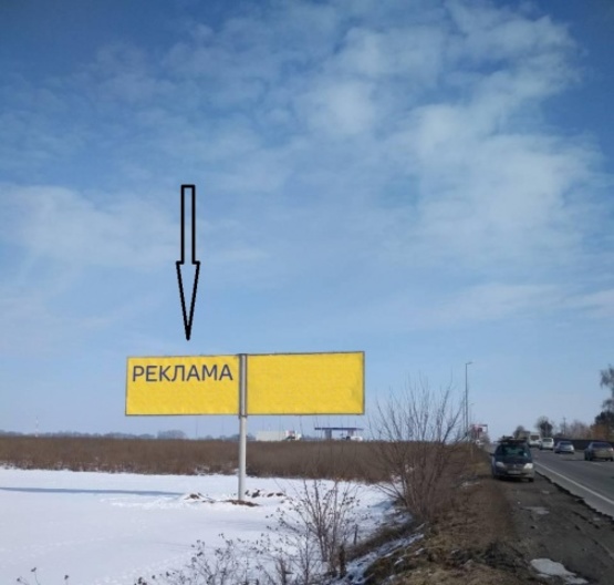 Фото рекламної площини за адресою Кольцевая Бровары - Борисполь, АЗС ТНК в направление Борисполя, левая