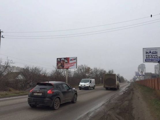 Фото рекламной плоскости по адресу Маршала Жукова (направление в город)