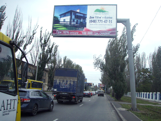 Фото рекламної площини за адресою Николаевская дор-з-д "Продмаш"*** (Гусак)