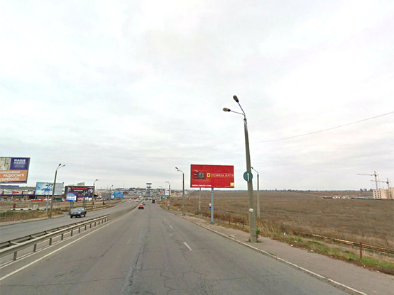 Фото рекламной плоскости по адресу Овидиопольское шоссе-Мост