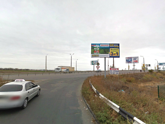 Фото рекламной плоскости по адресу Овидиопольское шоссе-Промрынок "7 км"
