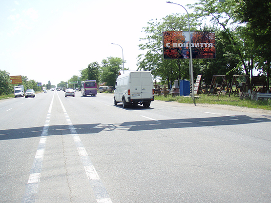 Фото рекламної площини за адресою Окружная дор- 2 Столба (АЗС " Sacar)