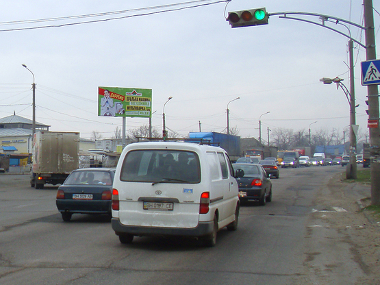 Фото рекламной плоскости по адресу Окружная дорога - пос. Усатово (слева)