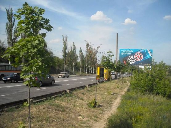 Фото рекламної площини за адресою 041_Запорожье_Заднепровская / пр. Инженера Преображенского, въезд на мост Преображенского