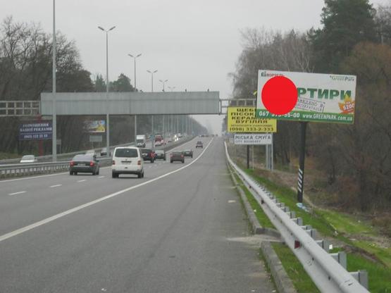 Фото рекламної площини за адресою Киев-Житoмир 20+850 КПП, в Киев