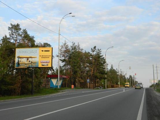 Фото рекламної площини за адресою Старообуховская (Конча-заспа) 31+350 слева из Киева
