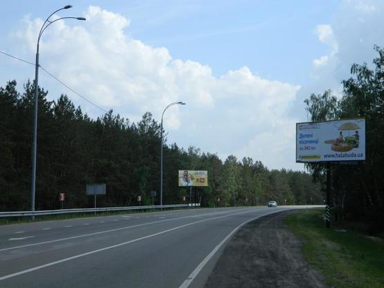 Фото рекламної площини за адресою Старообуховская (Конча-заспа) 33+850 справа из Киева