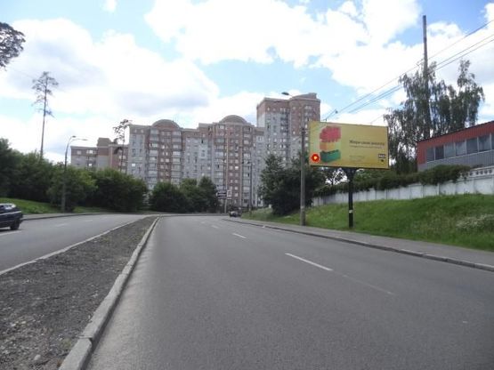 Фото рекламної площини за адресою Б. Окружная, въезд на Победы пр., в сторону центра