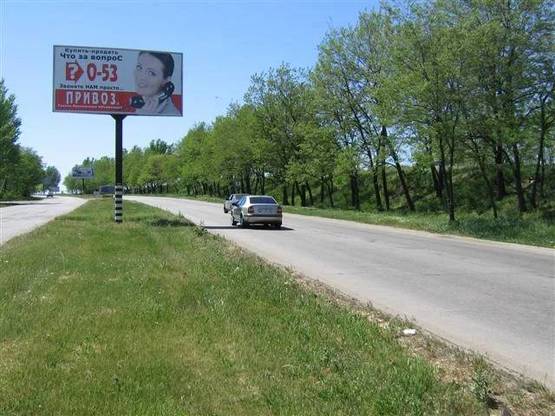 Фото рекламной плоскости по адресу 124_Запорожье_ул.Тиражная 150м от Ж/Д -выезд из города