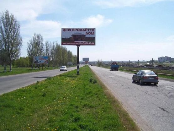 Фото рекламной плоскости по адресу 139_Запорожье_ул.Тиражная 70м от выезда из п.Солнечного в сторону г.Запорожья въезда в п.Солнечный-въезд в город