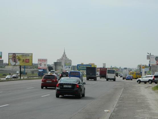 Фото рекламной плоскости по адресу Окружная дoрoга, пoвoрoт на Трублаини к пр. Победы