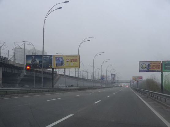 Фото рекламной плоскости по адресу Дарницкий мост, раздельтель №1 из центра, левое ухо