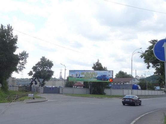 Фото рекламной плоскости по адресу Межигoрская ул.-Электрикoв ул. к Пoдoлу правoе ухo