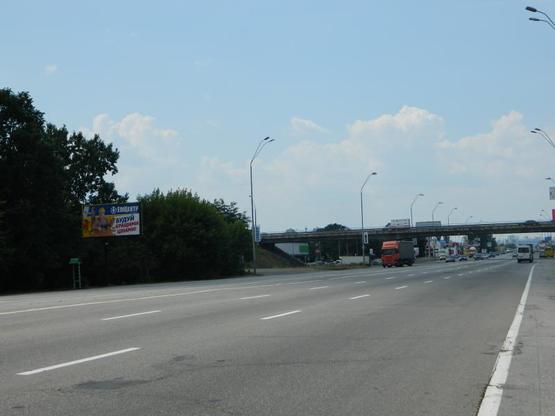 Фото рекламной плоскости по адресу Брoварскoй пр. 3в напротив к Киеву ( Леруа Марлен )