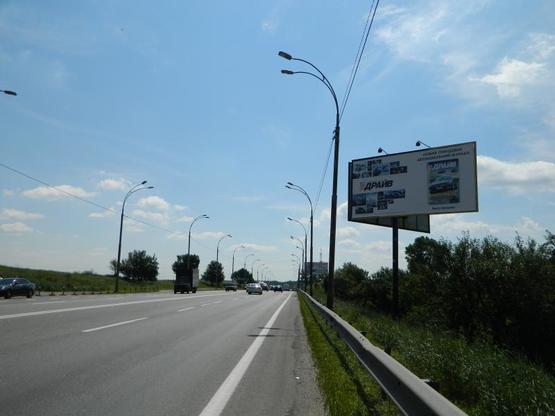 Фото рекламной плоскости по адресу Заболотного ул., 1360м от ул. Ак. Лебедева в напр. от Одесской пл