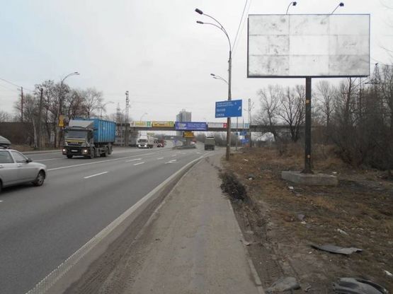 Фото рекламной плоскости по адресу Заболотного ул., 100 м до сьезда на Столичное шоссе