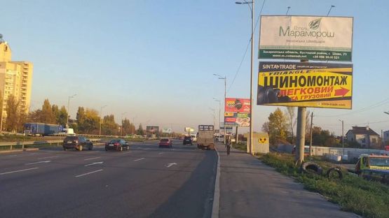 Фото рекламной плоскости по адресу Окружная, Зодчих 30 -2 напротив ВЕРХНИЙ