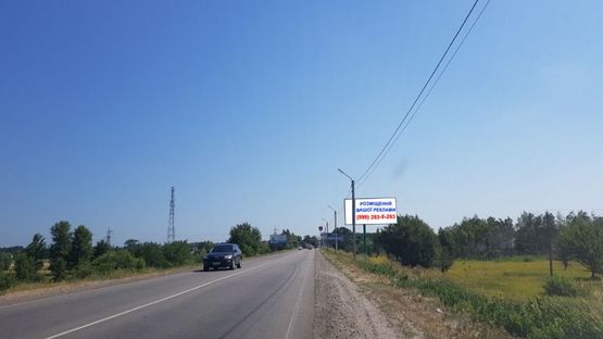 Фото рекламної площини за адресою Трасса Р-69, 1350 м. после поворота на массив "Межречье, справа