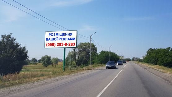 Фото рекламної площини за адресою Трасса Р-69, 1350 м. после поворота на массив "Межречье, справа