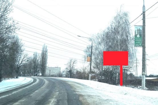 Фото рекламної площини за адресою УЛ. Шолуденко, 400 м. после дорожного знака "Вышгород"