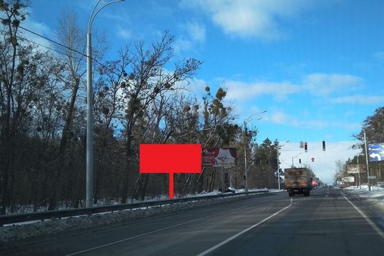 Фото рекламної площини за адресою Трасса Р-02, 200 м. от дорожного знака "Вышгород" в направлении из Киева в Вышгород