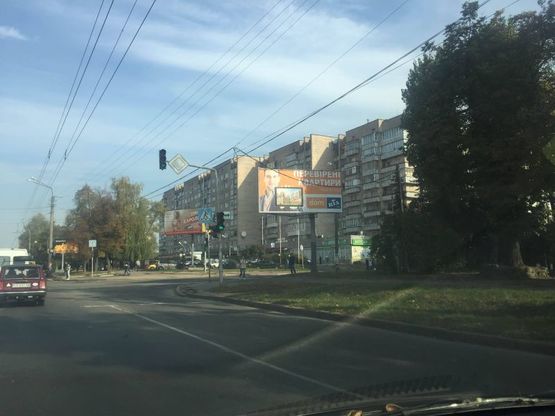 Фото рекламной плоскости по адресу просп. Мира х ул.Котляревского (сторона А)