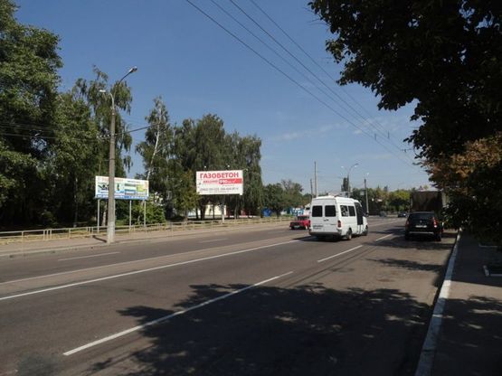 Фото рекламної площини за адресою проспект Победы 126 напротив "старого чернигова" (сторона Б)