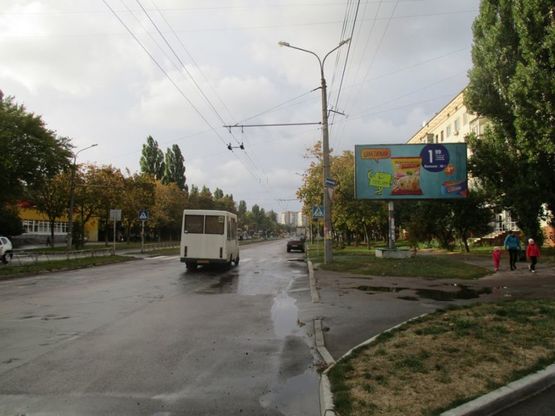 Фото рекламной плоскости по адресу ул. Рокоссовского 6 (сторона А)