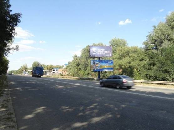 Фото рекламної площини за адресою Киевское шоссе, въезд А верхний