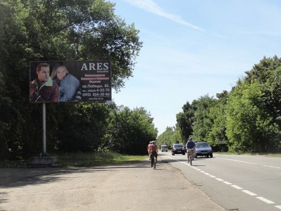 Фото рекламної площини за адресою просп Мира (въезд со стор Гомеля, Т-обр на тубдиспансер) ст Б