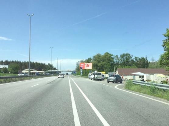 Фото рекламной плоскости по адресу Житомирское шоссе (к Экспоплазе) поворот на Николаевку (Бузовая "Укр село"/Березовка )
