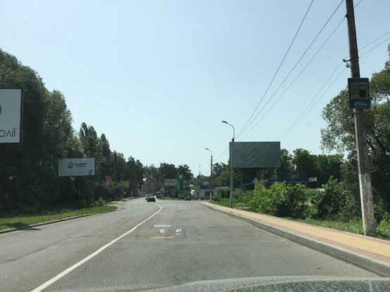 Фото рекламної площини за адресою ул. Гостомельское шоссе, из Киев