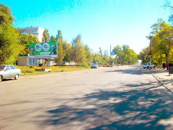 Фото рекламной плоскости по адресу Херсонская ул. ( кафе "Чумацький шлях")