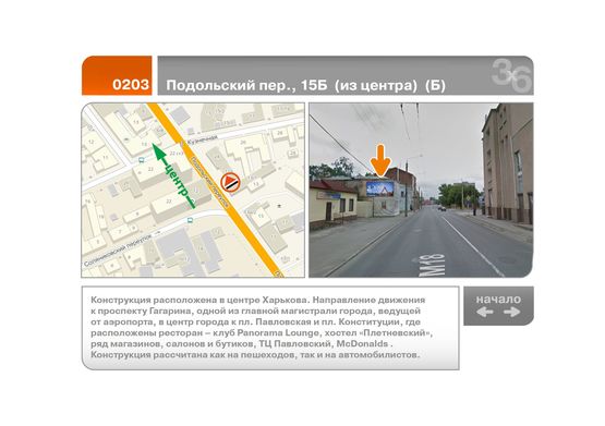 Фото рекламной плоскости по адресу Подольский пер., 15Б  (из центра)  (Б)