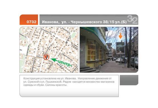 Фото рекламної площини за адресою Алчевских ул. - Чернышевского ул.,  38/15  (Б) Бисквитка  (большой)