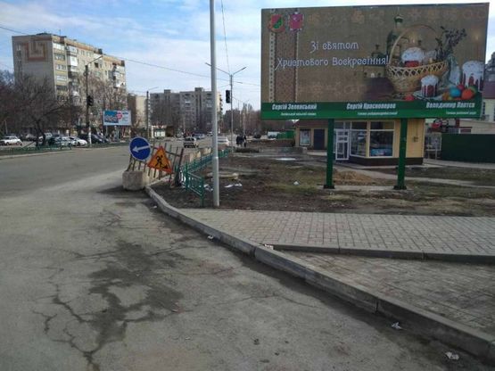 Фото рекламной плоскости по адресу ул.Моторного (рынок,3м-н)