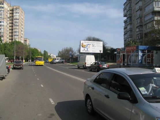 Фото рекламной плоскости по адресу ул. Героев Сталинграда, 9, Городская Автостнанция, район рынка "Курортный", продовольственный супермаркет "Копейка"