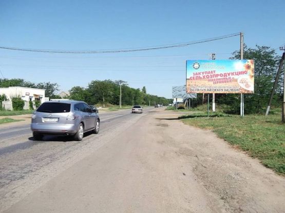 Фото рекламної площини за адресою Въезд с Одессы (з-дСемечка), З-д Семечка, АЗС, СТО, въезд