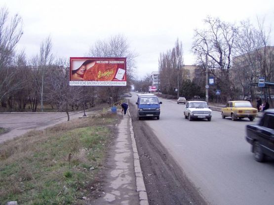 Фото рекламной плоскости по адресу ул.Сов.Милиции(стадион), ул.Сов.Милиции (Стадион,  АЗС)-ул.Болградское шоссе
