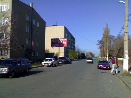 Фото рекламної площини за адресою г.Раздельная, ул.Ленина, ЦЕНТР,ул.Ленина, центр.Больница