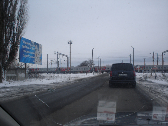 Фото рекламної площини за адресою г.Раздельная, Вьезд, выезд Раздельная, ж/д переезд