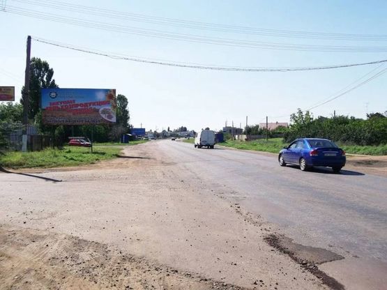 Фото рекламної площини за адресою Въезд с Одессы (з-дСемечка), З-д Семечка, АЗС, СТО, выезд