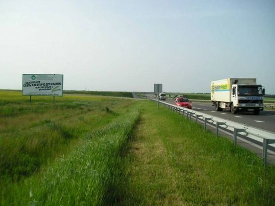 Фото рекламной плоскости по адресу г.Любашевка, автодорога Одесса-Киев, р-н Любашовского клеверного моста, по движен. на Киев