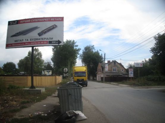 Фото рекламной плоскости по адресу вул. Миколаївська, 47 (біля з/п)